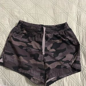 Black Camo Athletic Shorts
